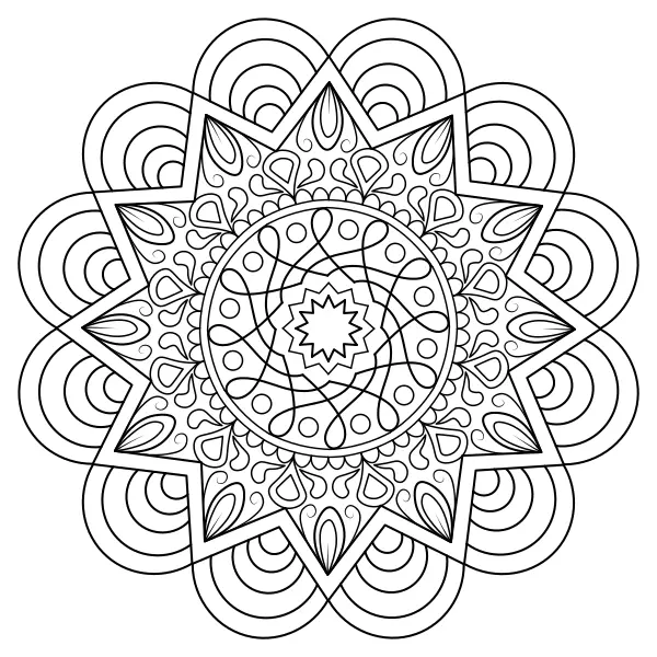 Mandala | Online omalovánky pro děti