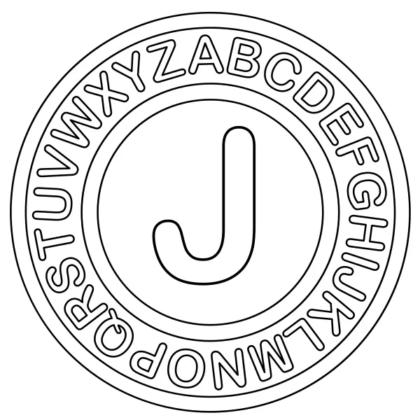 Písmeno J | Online omalovánky pro děti
