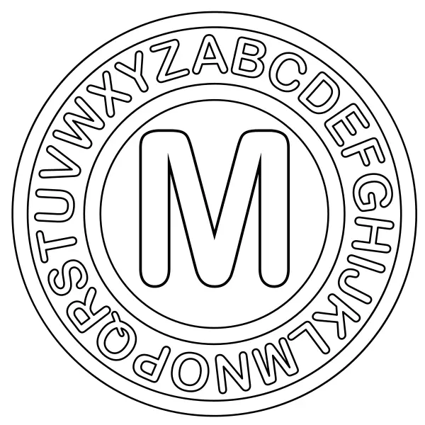 Písmeno M | Online omalovánky pro děti