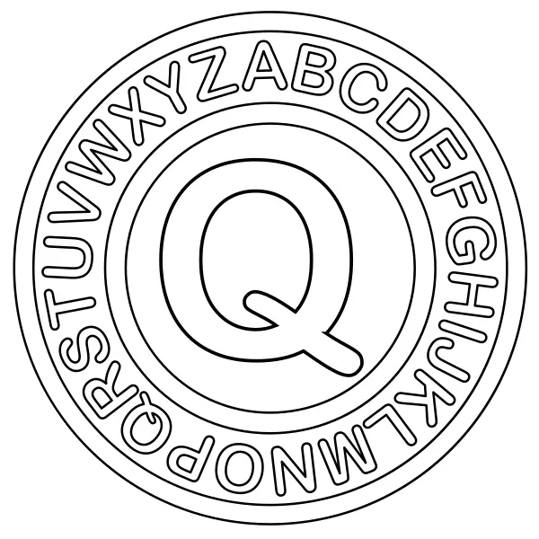 Písmeno Q | Online omalovánky pro děti