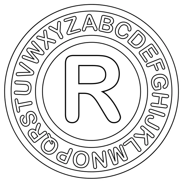 Písmeno R | Online omalovánky pro děti