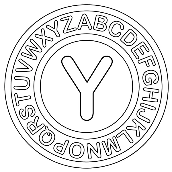 Písmeno Y | Online omalovánky pro děti