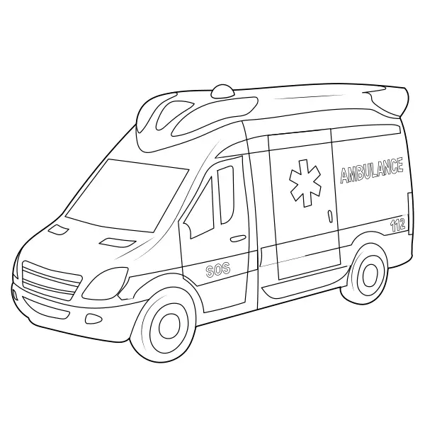 Sanitka | Online omalovánky pro děti
