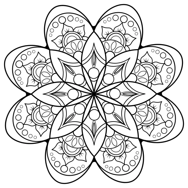Mandala 13 | Online omalovánky pro děti