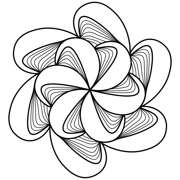 Abstraktní mandala | Online omalovánky pro děti