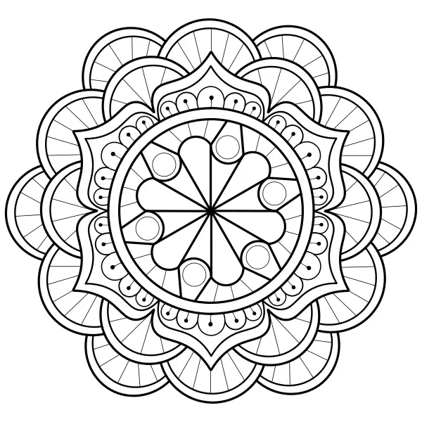 Mandala 9 | Online omalovánky pro děti