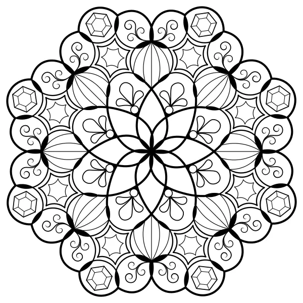 Mandala 10 | Online omalovánky pro děti