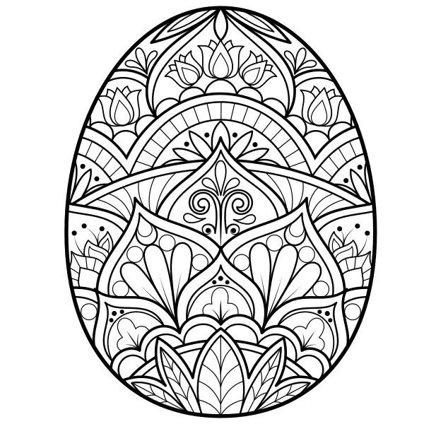 Mandala – Vejce | Online omalovánky pro děti