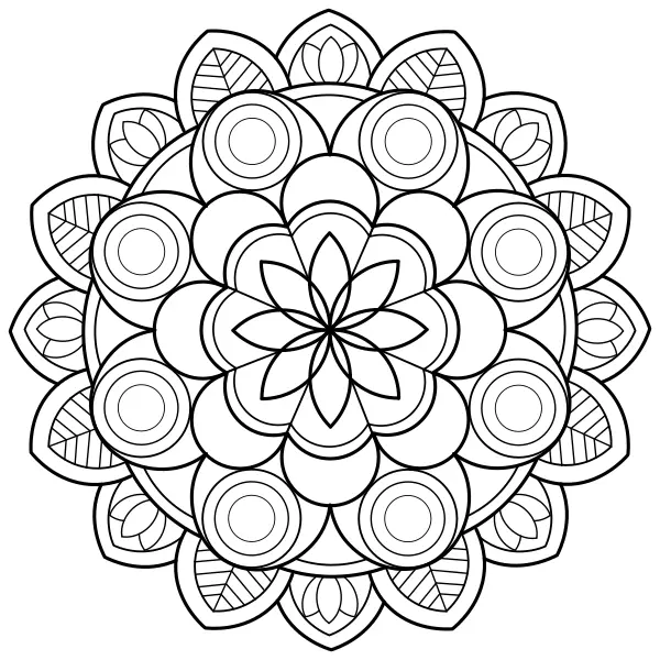Mandala 18 | Online omalovánky pro děti