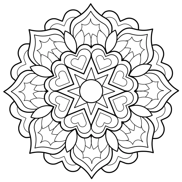 Mandala 19 | Online omalovánky pro děti