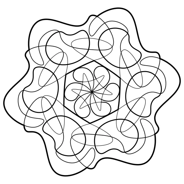 Beztvará mandala | Online omalovánky pro děti
