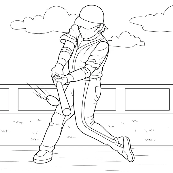 Baseballista | Online omalovánky pro děti