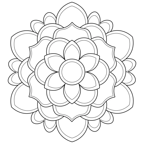 Mandala 62 | Online omalovánky pro děti