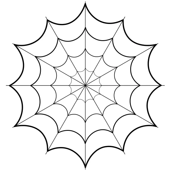 Mandala – pavučina | Online omalovánky pro děti