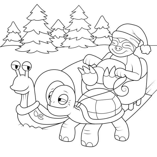 Santa Express | Online omalovánky pro děti