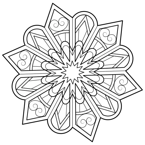 Mandala 21 | Online omalovánky pro děti