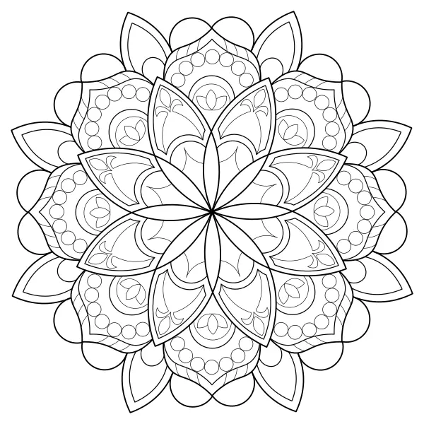 Mandala 22 | Online omalovánky pro děti