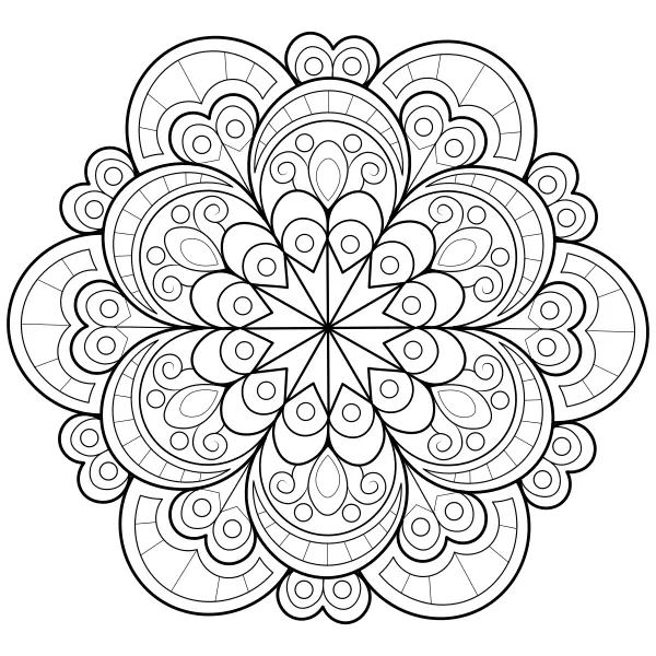 Mandala 23 | Online omalovánky pro děti