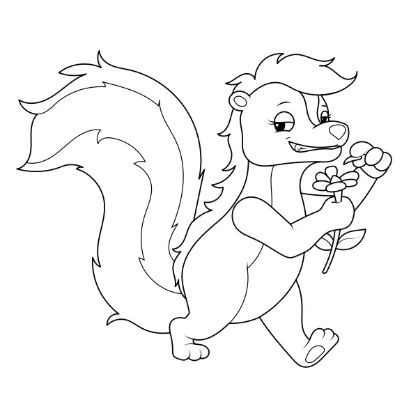 Skunk | Online omalovánky pro děti