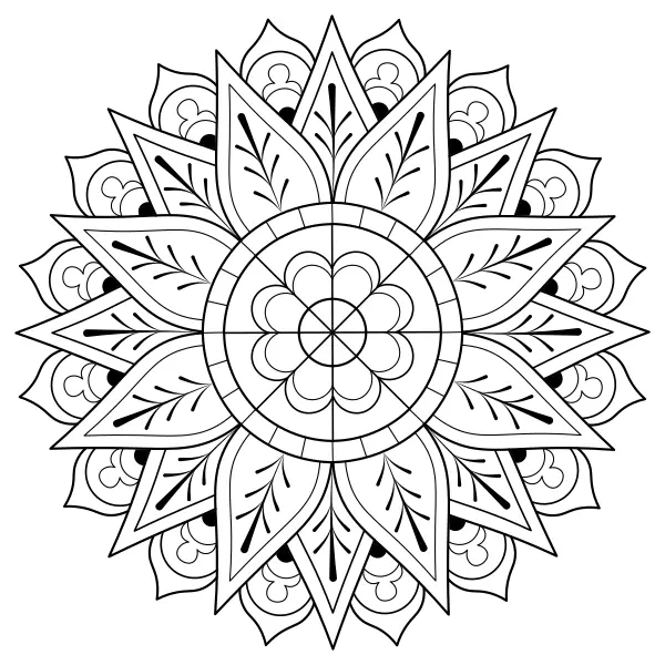 Mandala 25 | Online omalovánky pro děti
