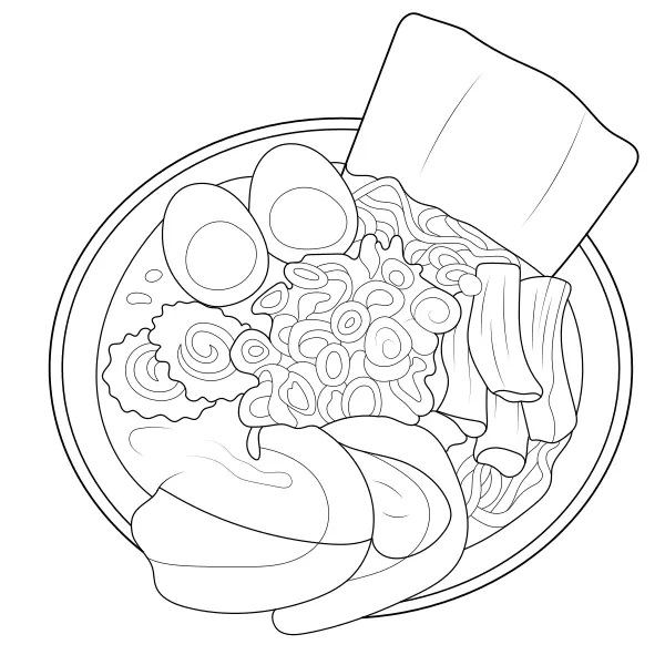 Ramen | Online omalovánky pro děti
