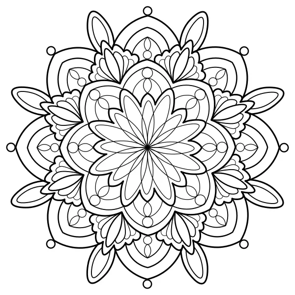Mandala 29 | Online omalovánky pro děti