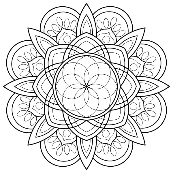 Mandala 33 | Online omalovánky pro děti