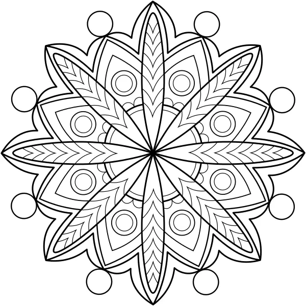 Mandala 34 | Online omalovánky pro děti