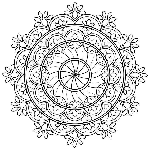 Mandala 35 | Online omalovánky pro děti