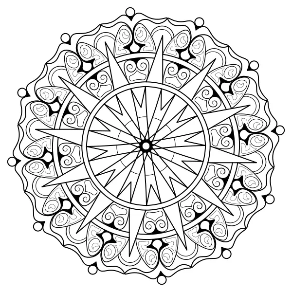 Mandala 37 | Online omalovánky pro děti
