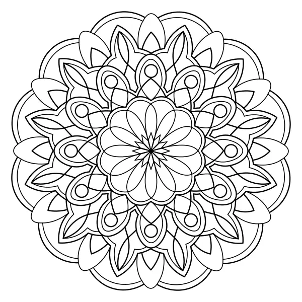 Mandala 41 | Online omalovánky pro děti