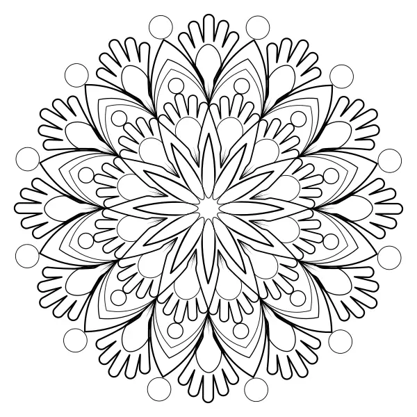 Mandala 42 | Online omalovánky pro děti
