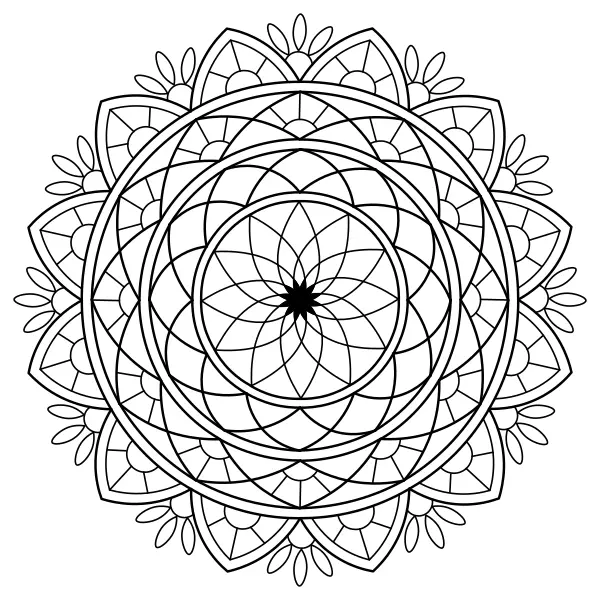Mandala 43 | Online omalovánky pro děti