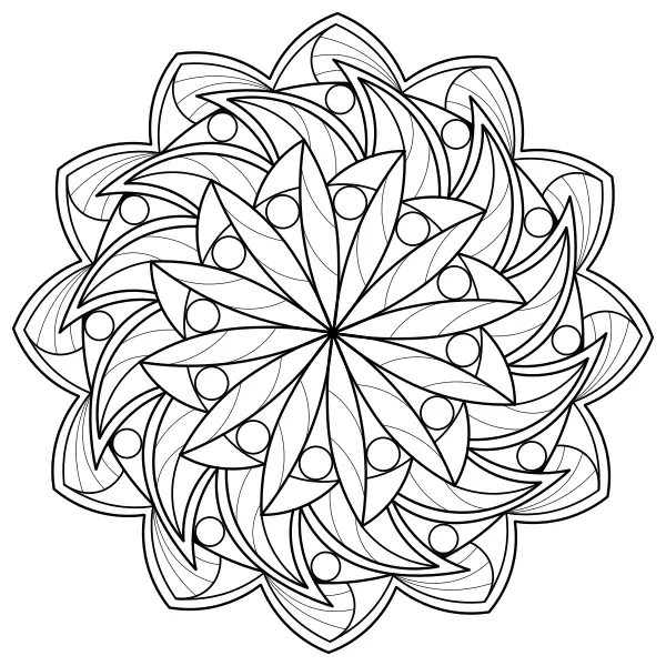 Mandala 44 | Online omalovánky pro děti