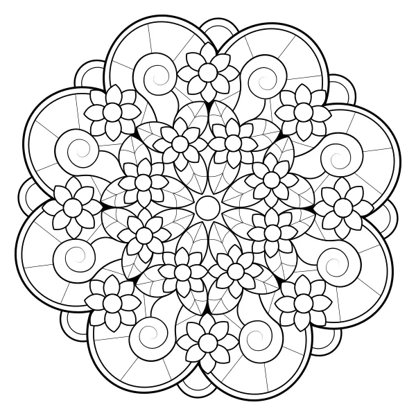 Mandala 45 | Online omalovánky pro děti
