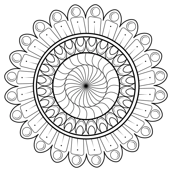 Mandala 47 | Online omalovánky pro děti