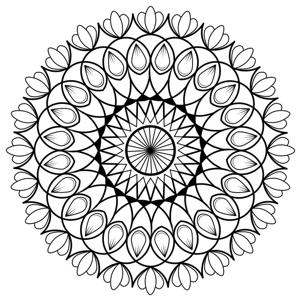 Mandala 48 | Online omalovánky pro děti