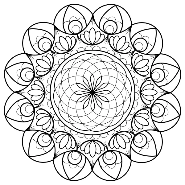 Mandala 49 | Online omalovánky pro děti