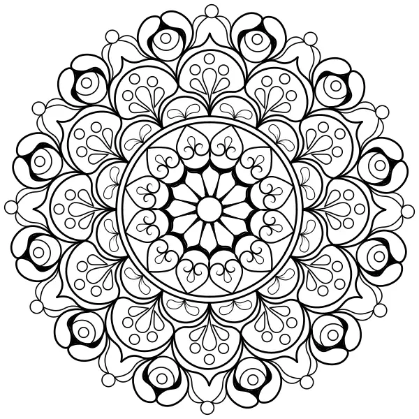 Mandala 53 | Online omalovánky pro děti