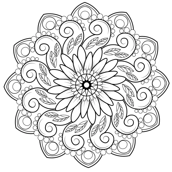 Mandala 54 | Online omalovánky pro děti