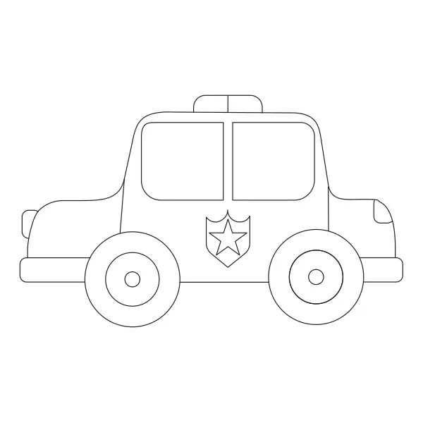 Policejní auto | Online omalovánky pro děti