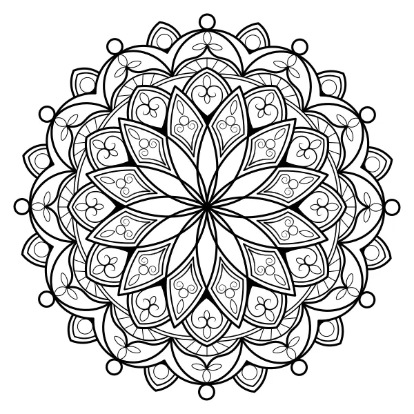 Mandala 55 | Online omalovánky pro děti