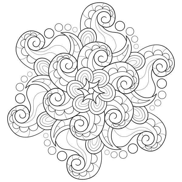 Mandala – Chobotnice | Online omalovánky pro děti