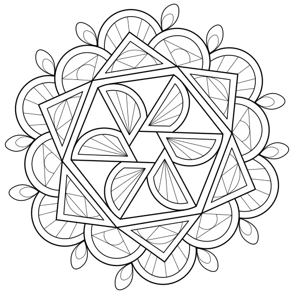 Mandala 58 | Online omalovánky pro děti