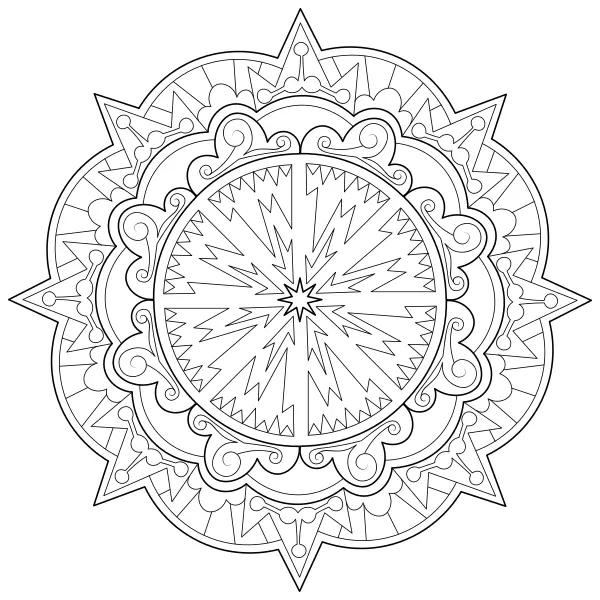 Mandala 60 | Online omalovánky pro děti