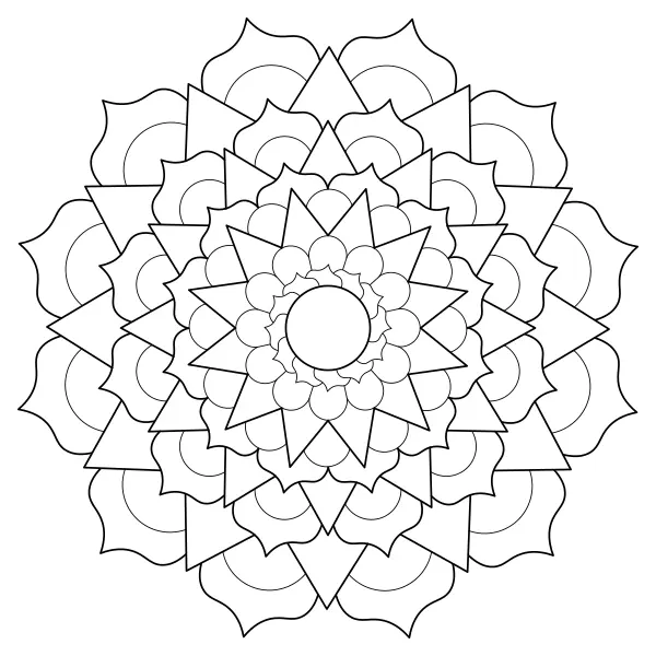 Mandala 61 | Online omalovánky pro děti
