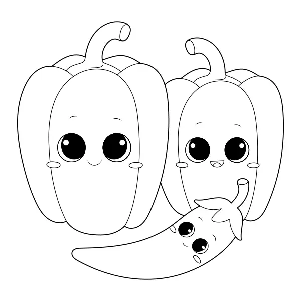 Paprika | Online omalovánky pro děti