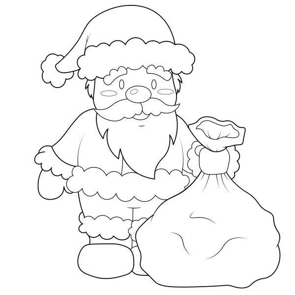 Santa Claus | Online omalovánky pro děti